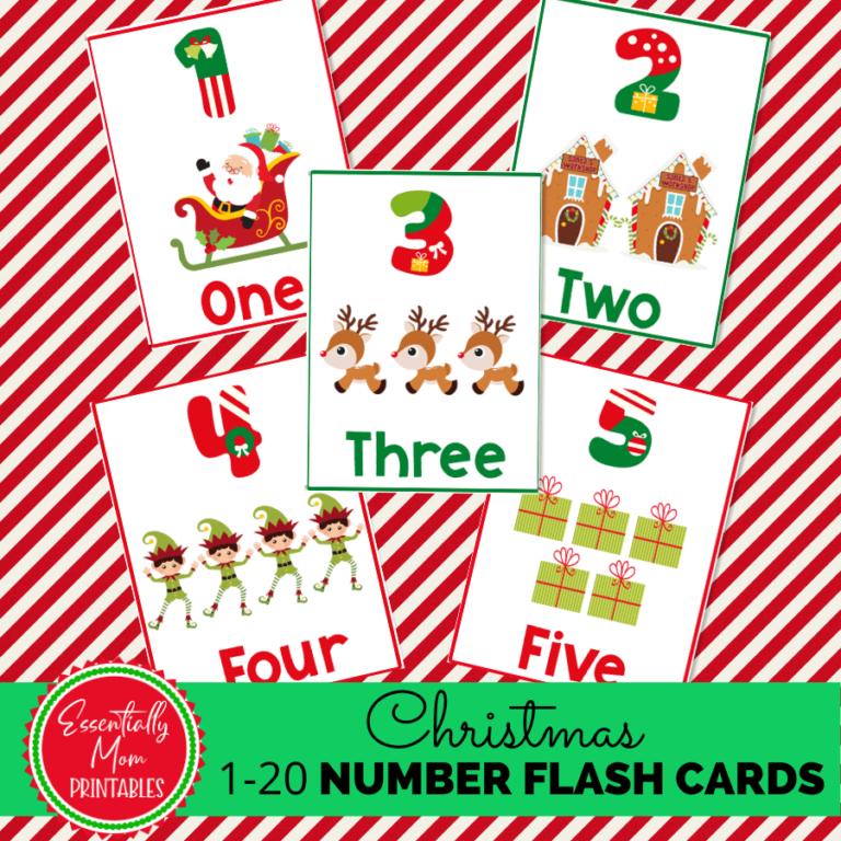 christmas number flashcards,printable number flashcards,christmas number flash cards,pre k number flash cards,number flash cards printable free