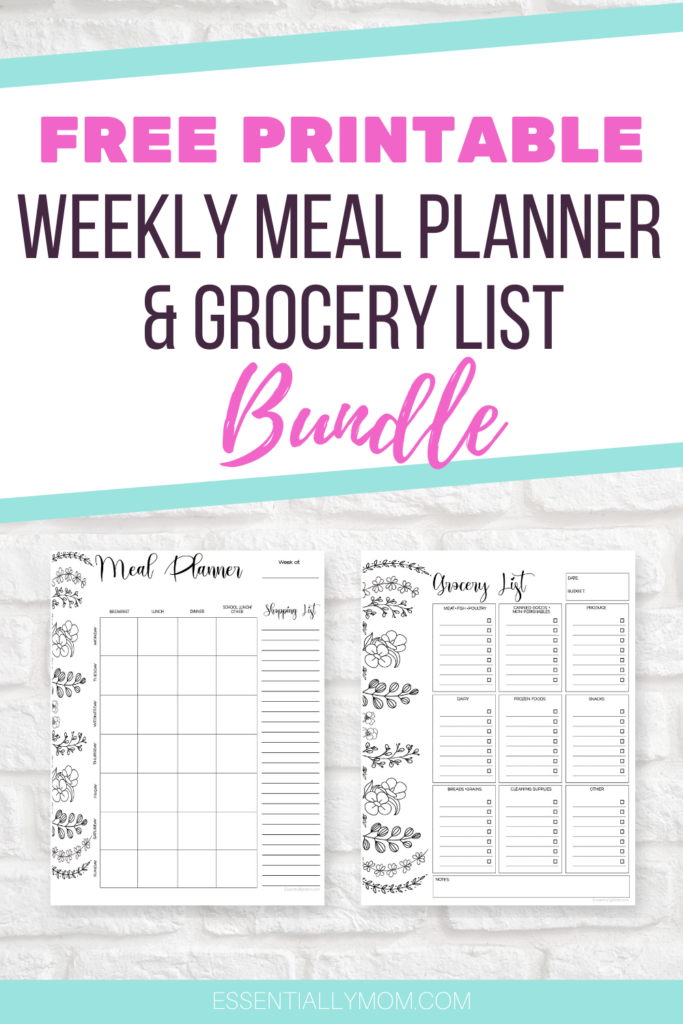 Paper Calendars & Planners easy to fill in meal planner Meal planner ...