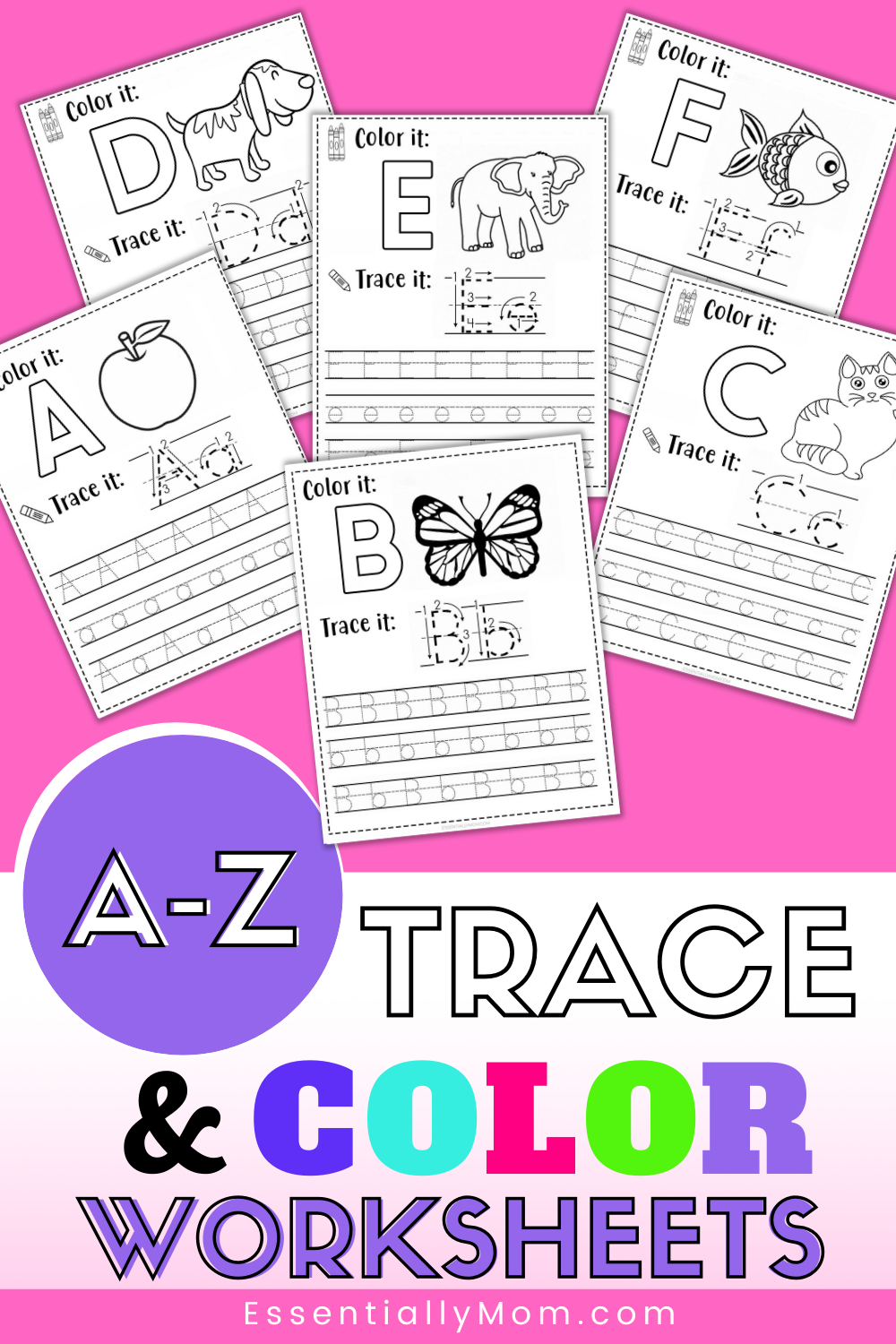 free alphabet tracing worksheets for preschoolers