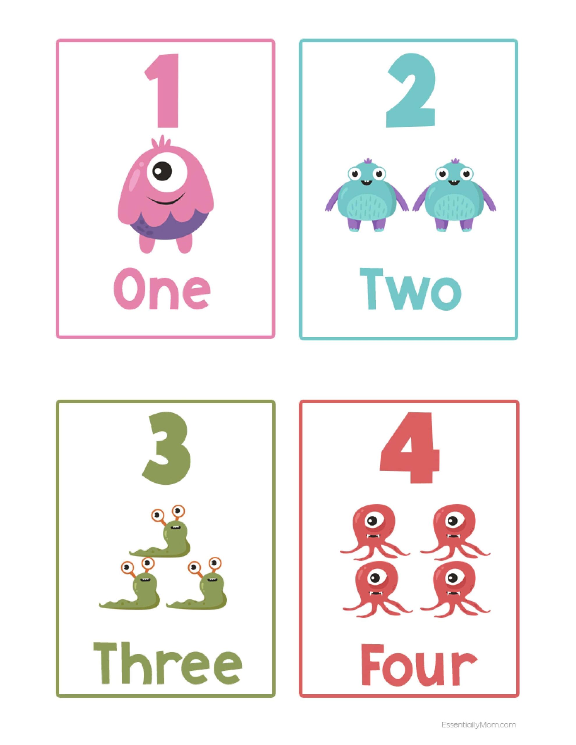How To Make Number Flashcards For Preschoolers