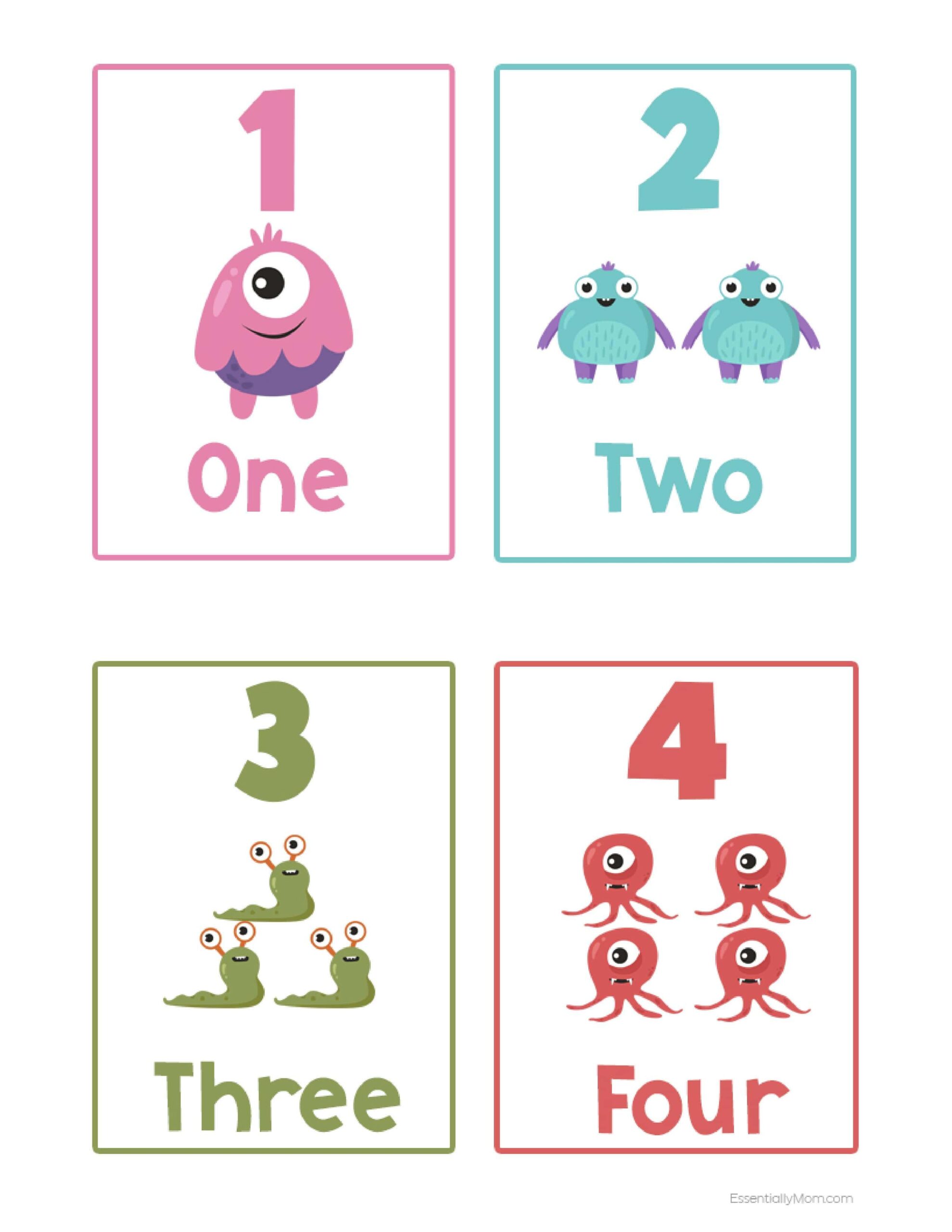 Free Printable Number Flashcards Free Printable Templates