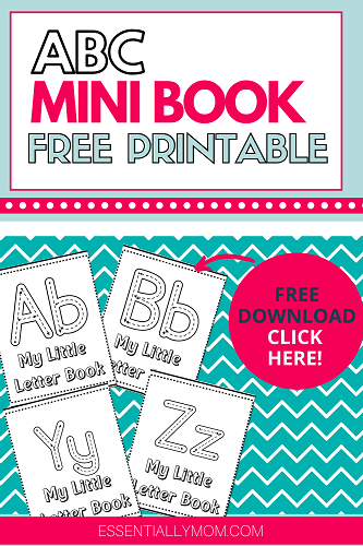 ABC Mini Book Printable Alphabet Letter Mini Book