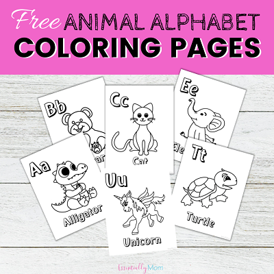 printable animal alphabet coloring pages essentially mom