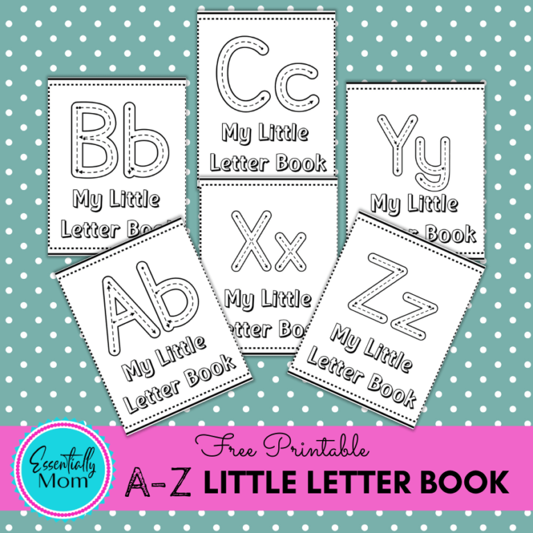 Alphabet Mini Books Printable Free