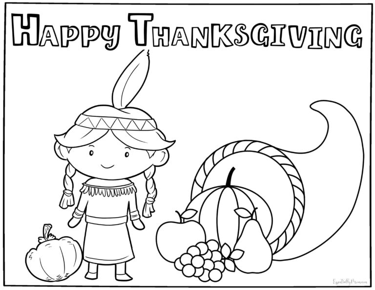 free thanksgiving printable coloring pages thanksgiving 2020