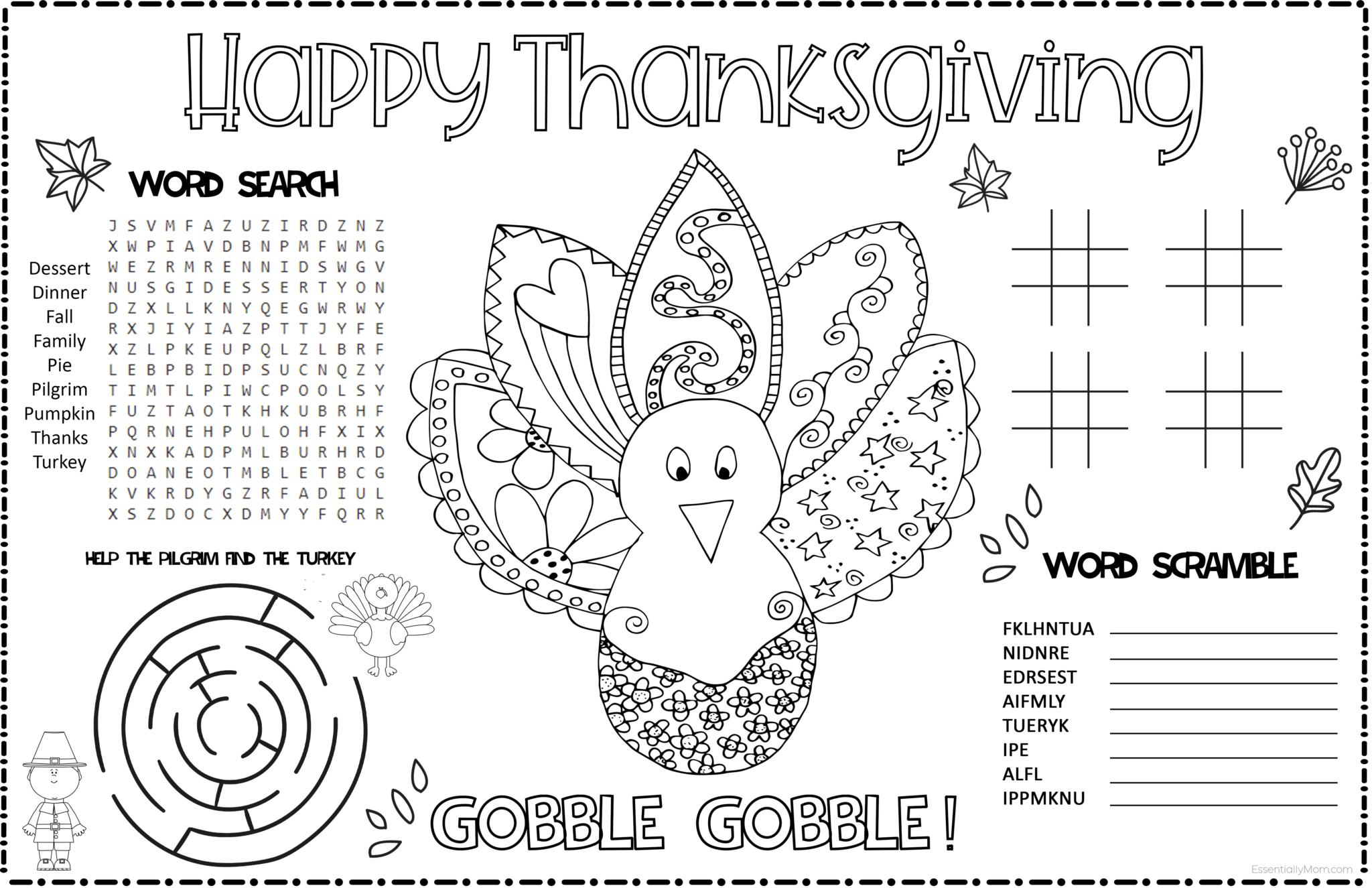thanksgiving coloring pages for teens