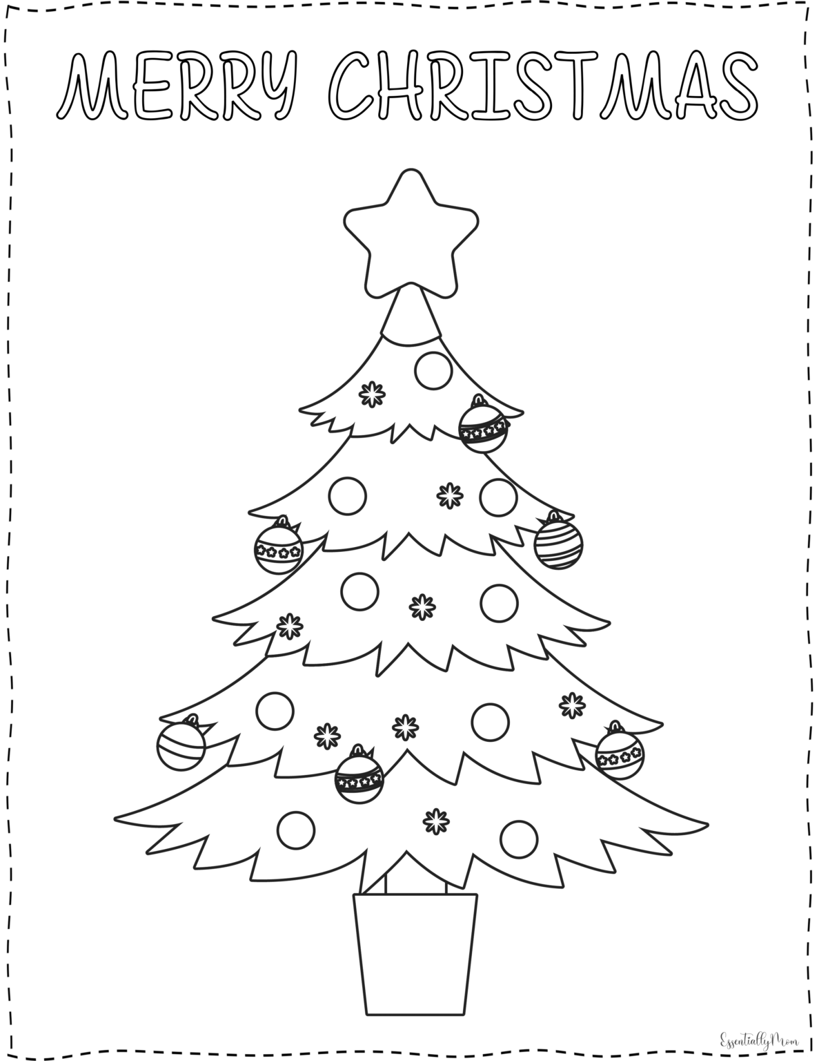 FREE Christmas Printable Coloring Pages - Essentially Mom