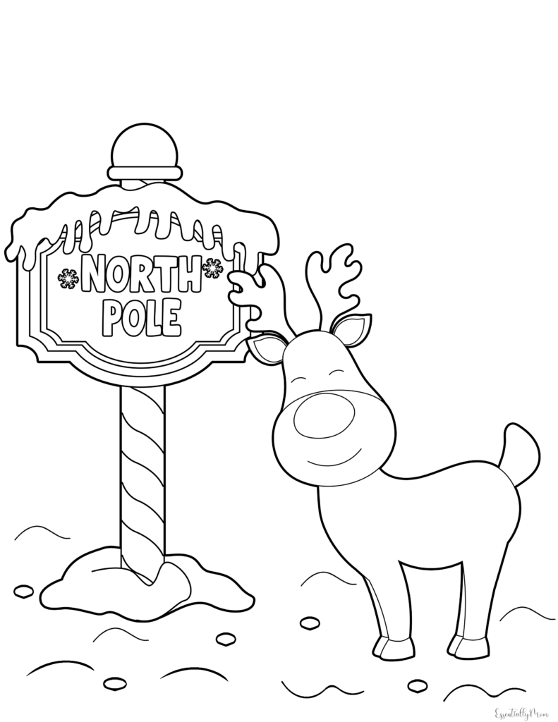 FREE Christmas Printable Coloring Pages   Essentially Mom
